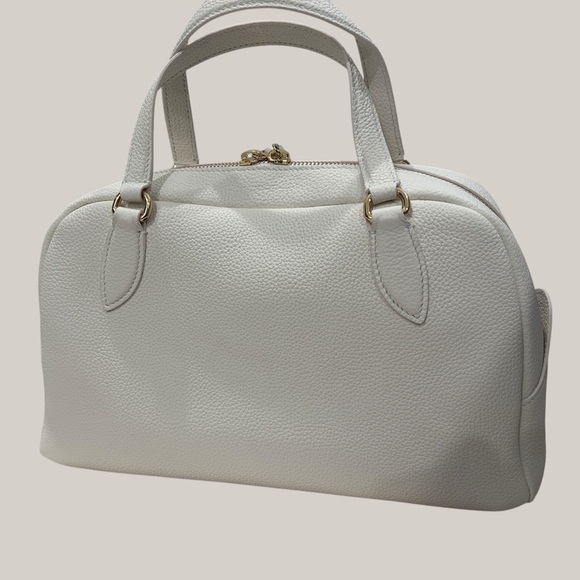 Needle - Bowling Bag in Whisper White with Gold Hardware - Size Small - Picture 2 of 6